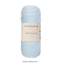 Schachenmayr Soft and Easy color 00090 licht blauw (op=op)