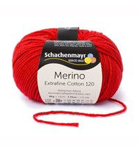 Schachenmayr Merino Extrafine Cotton 120 - 530 rood (op=op)