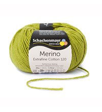 Schachenmayr Merino Extrafine Cotton 120 - 572 linde groen (op=op)