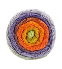 Lana Grossa Gomitolo aloha 316 oranje paars (op=op)