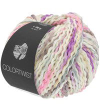 Lana Grossa Colortwist 1 creme roze grijs (opruiming)