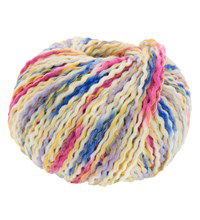 Lana Grossa Colortwist 3 wit blauw geel roze (opruiming)