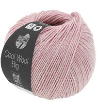 Lana Grossa Cool wool big melange 1602 roze (opruiming)