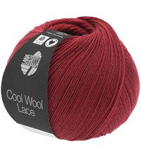 Lana Grossa Cool wool lace 20 wijnrood (opruiming)