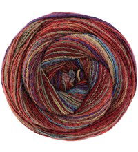 Lana Grossa Gomitolo pablo 3014 rood paars beige (opruiming)
